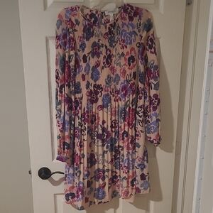 Floral Dress - Pink and Purple